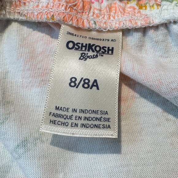 OshKosh Girls Floral Summer Cotton Blend Maxi Dress Size 8 (SKU: 156G) - Picture 5 of 6